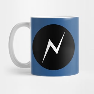 Lightning bolt in circle Mug